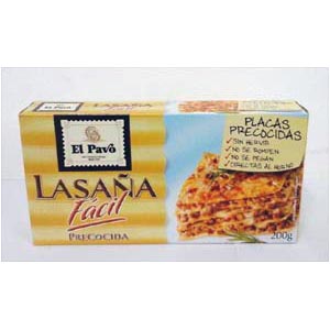 Lasaña Precocida 18 Uds El Pavo