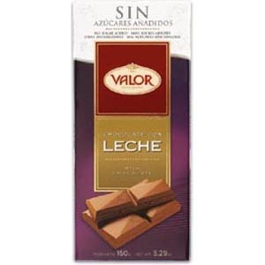 Chocolate Sin Azucar Con Leche 125 Gr. Valor