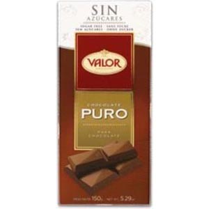 Chocolate Puro Sin Azucar 125 Gr. Valor