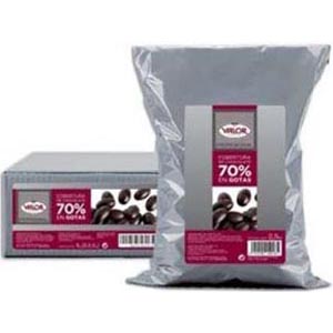 Cobertura Gotas 70%Choco 5 K. Valor