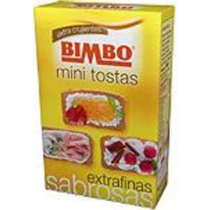 Tostada Canape Cuadrado 100 Gr Bimbo