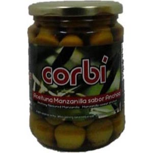 Aceitunas Manz. S/Anchoa 250 Corbi