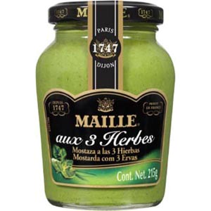 Mostaza Verde  3 Hierbas 215 Gr. Maille