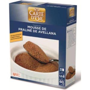 Mousse De Avellana 750 Gr Carte Dor