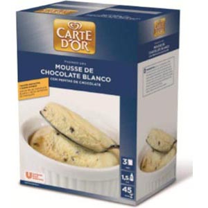 Mousse Choco. Blanco  Pepitas 798 Gr Carte D
