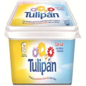 Margarina Calcio Tarrina  250 Gr. Tulipan