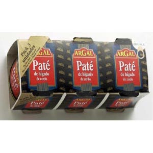 Pate Pack 3 X 80 Gr Argal