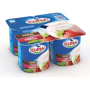418 Yogur Sabor Fresa 4X125Gr. Clesa