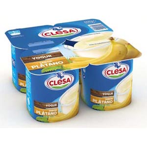 420 Yogur Sabor Platano 4X125 Gr. Clesa