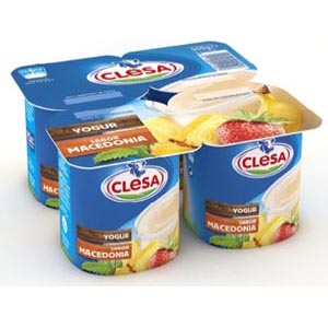 355 Yogur Sabor Macedonia 4X125Gr. Clesa