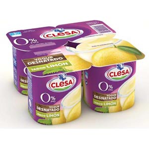 372 Yogur Desnatado De Limon 4X125Gr. Clesa